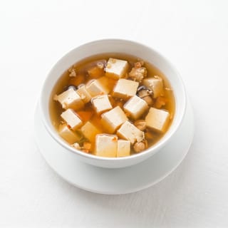 Chopped Chicken Tofu Soup