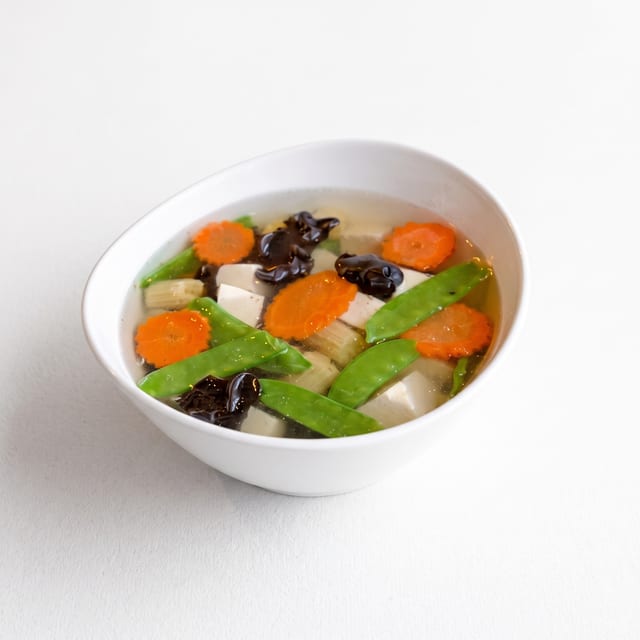 Halloween Vegetarian Tofu Soup.
