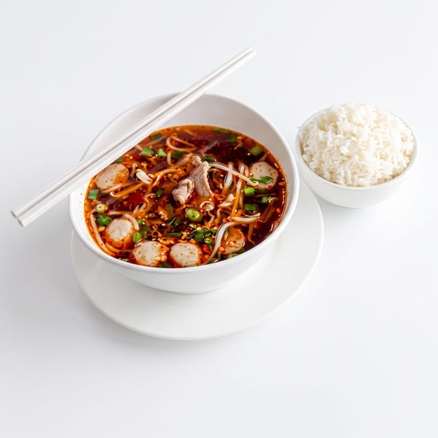 Certified Angus Beef and Beef Ball Soup - เกาเหลา ลูกชิ้น เนื้อสด.