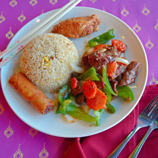 Mongolian Beef Special Lunch.