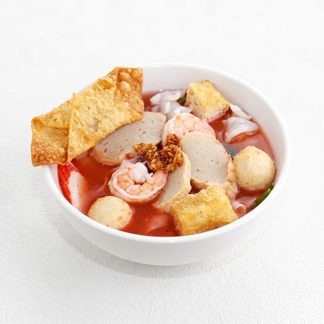 Yen Ta Fo Soup - เกาเหลา น้ำ เย็นตาโฟ.