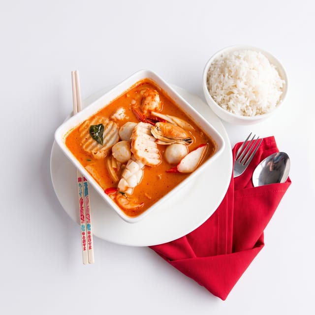 Seafood Red Curry.