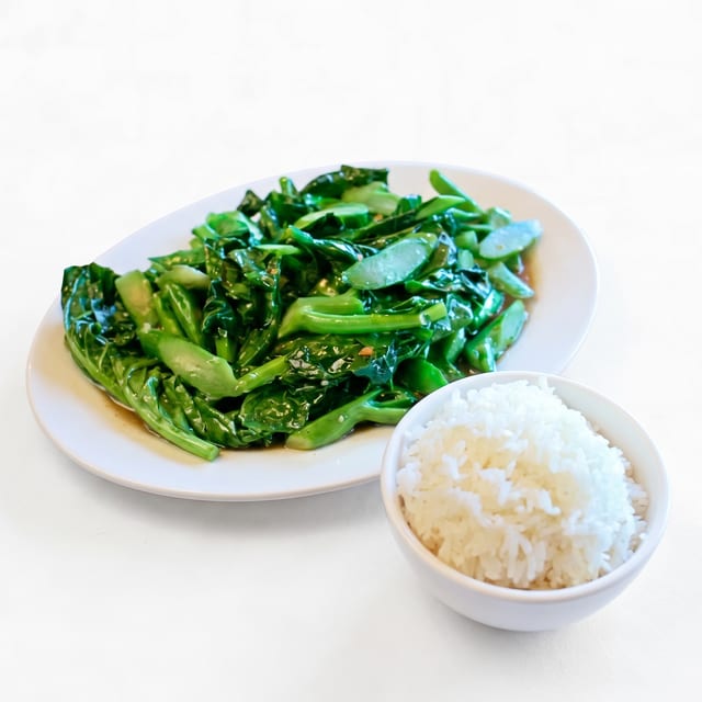 Chinese Broccoli in Oyster Sauce.