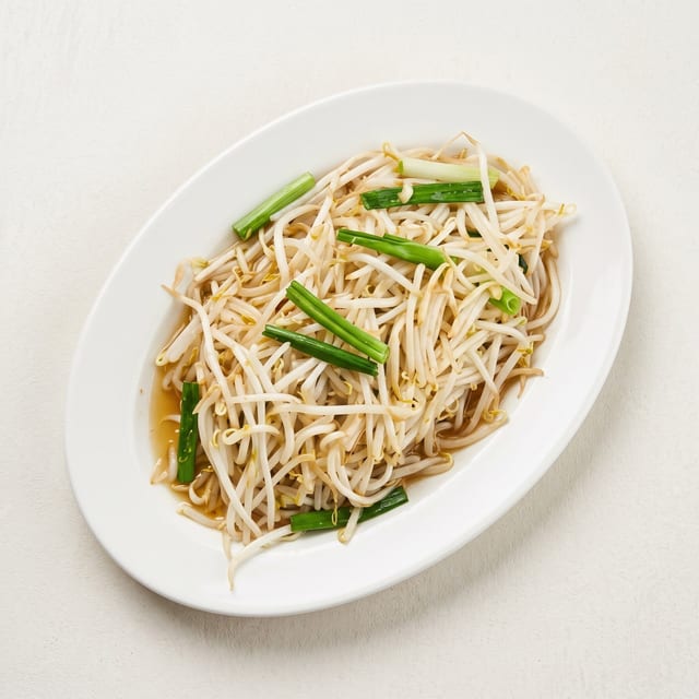 Bean Sprouts Wok-Stirred.