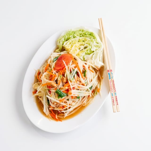 Vegetarian Papaya Salad.